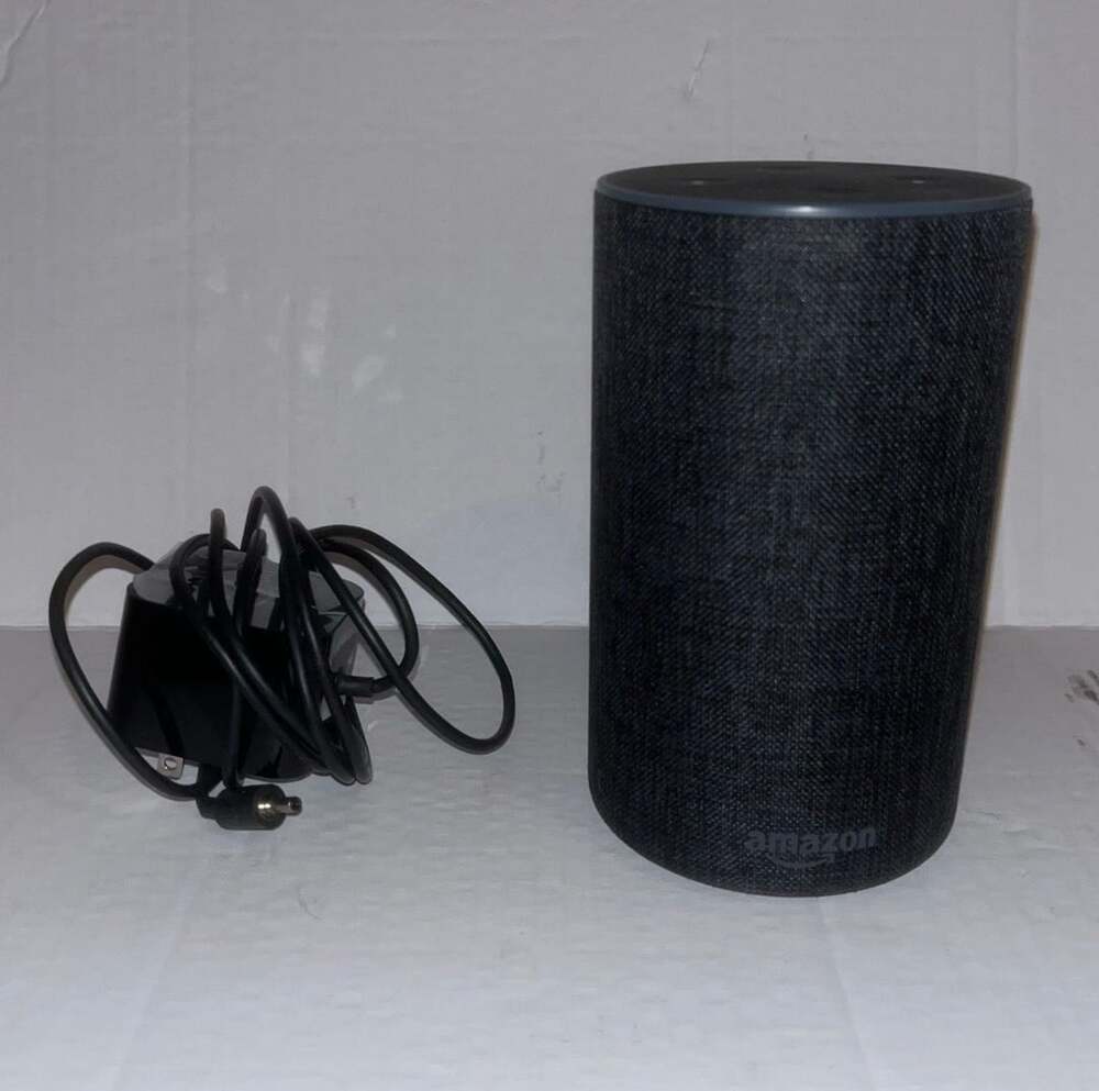 Amazon Echo 2nd Gen Smart Speaker Charcoal Fabric With Power Cord